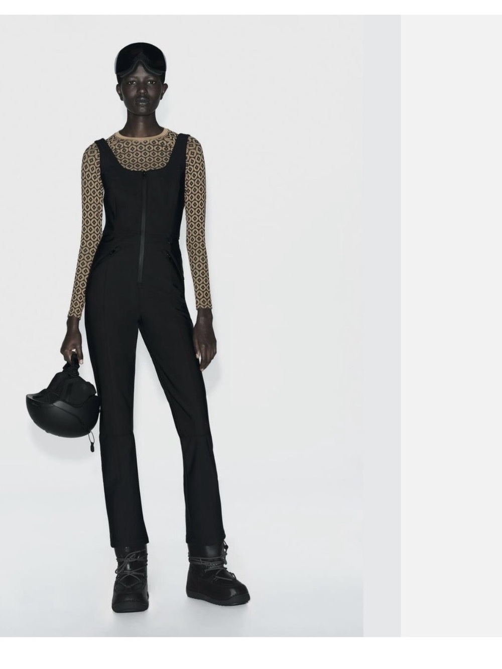 New - Zara ski collection WIND AND WATERPROOF RECCO TECHNOLOGY FLARED SNOW pants